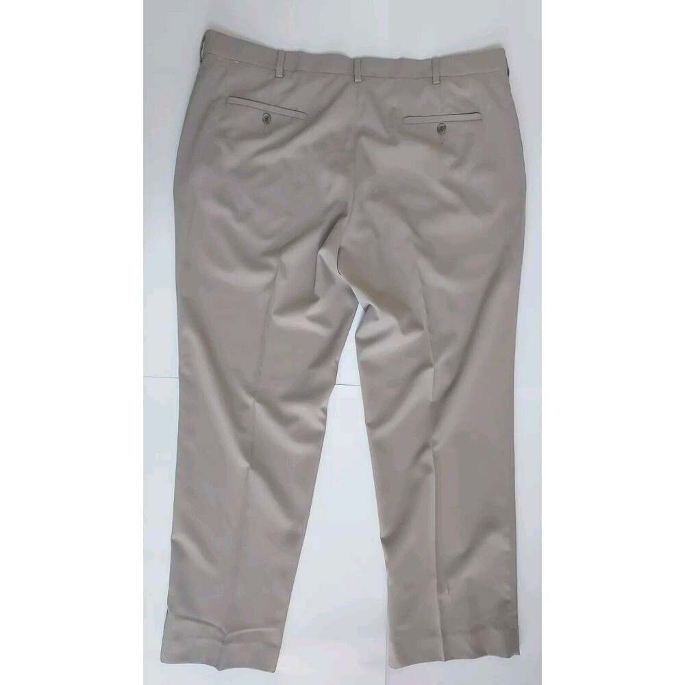 Mens Tan PGA Tour Tan Quick Dry Flat Front Stretch Straight Leg Pants Size 40x30 - Picture 5 of 5